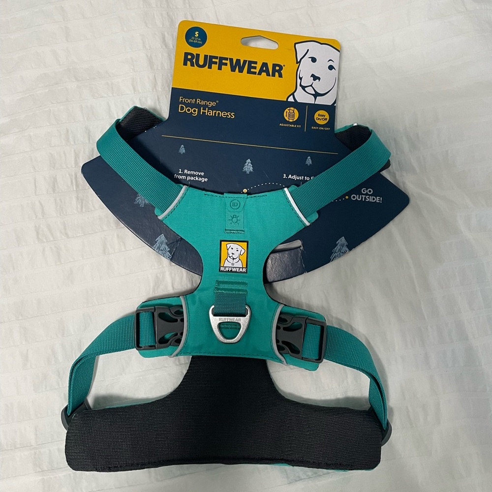 Ruff wear dog harness size small NWT Teal